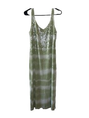 Caroline Constas Tie-Dye Sequin Maxi Dress